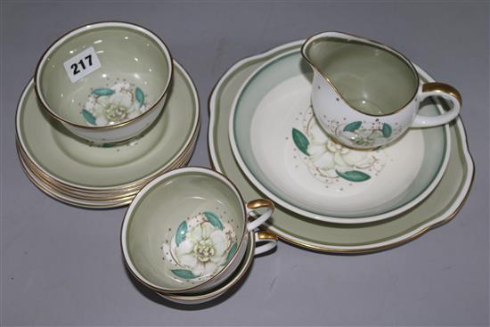 A Susie Cooper Gardinier pattern tea set
